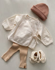RIB LEGGING - latte