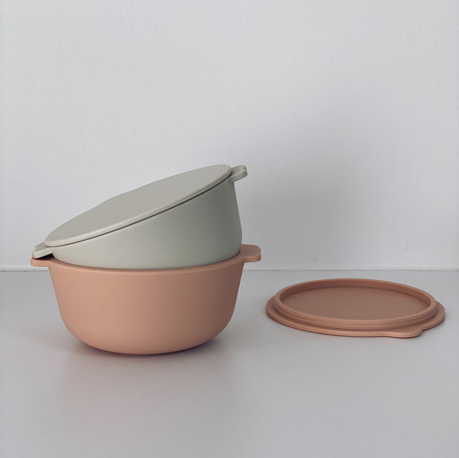 BOWL 2-PACK - blush & feather grey