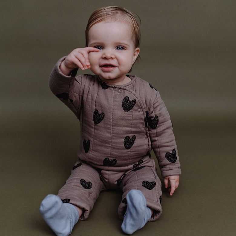 QUILTED ONESIE HEART - LAST ONE 50