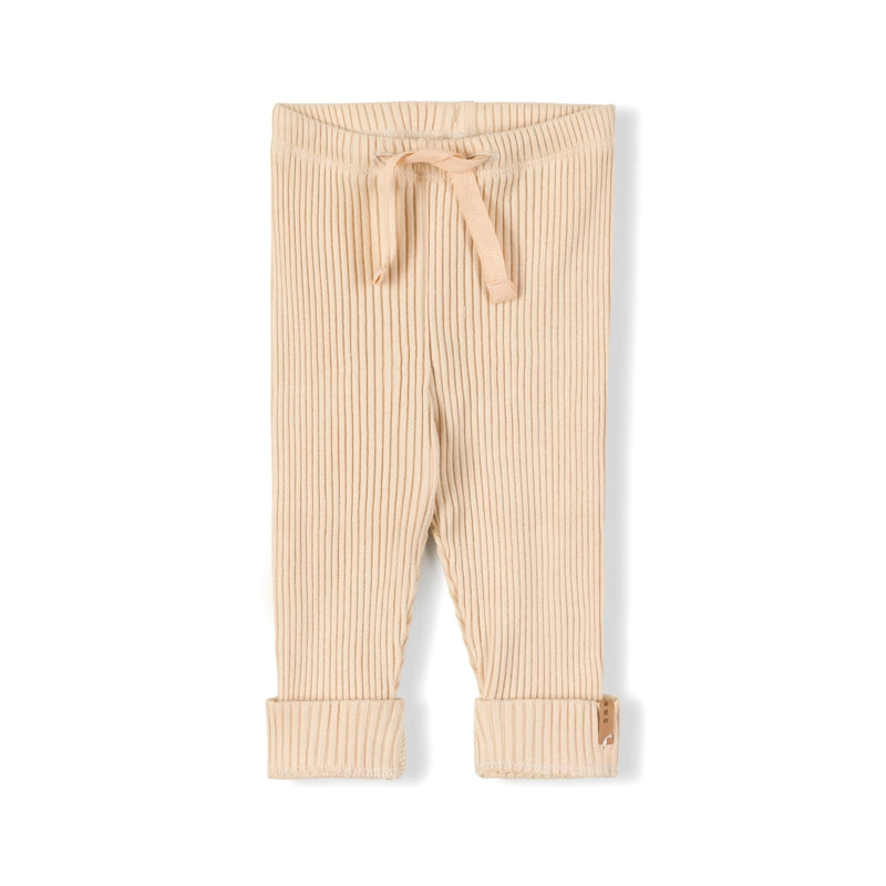 RIB LEGGING - latte