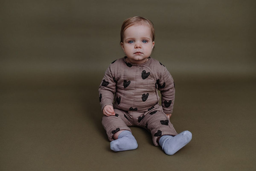 QUILTED ONESIE HEART - LAST ONE 50