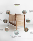 NOBLE VINTAGE COT - meegroei bed 140x70