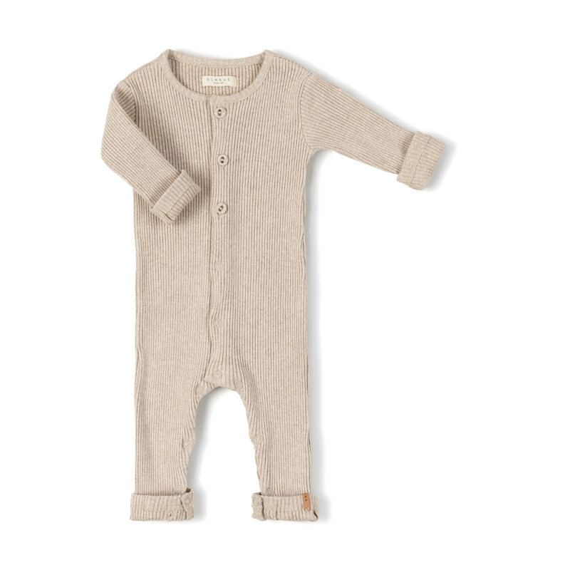 RIB ONESIE - BEIGE