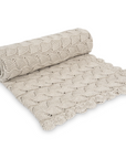 CHIFFONETTE KNITTED BLANKET - Pistachio Shell