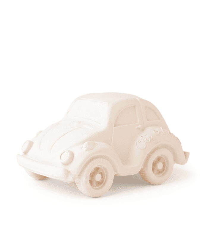BIJTRING & BADSPEELTJE - beetle car white
