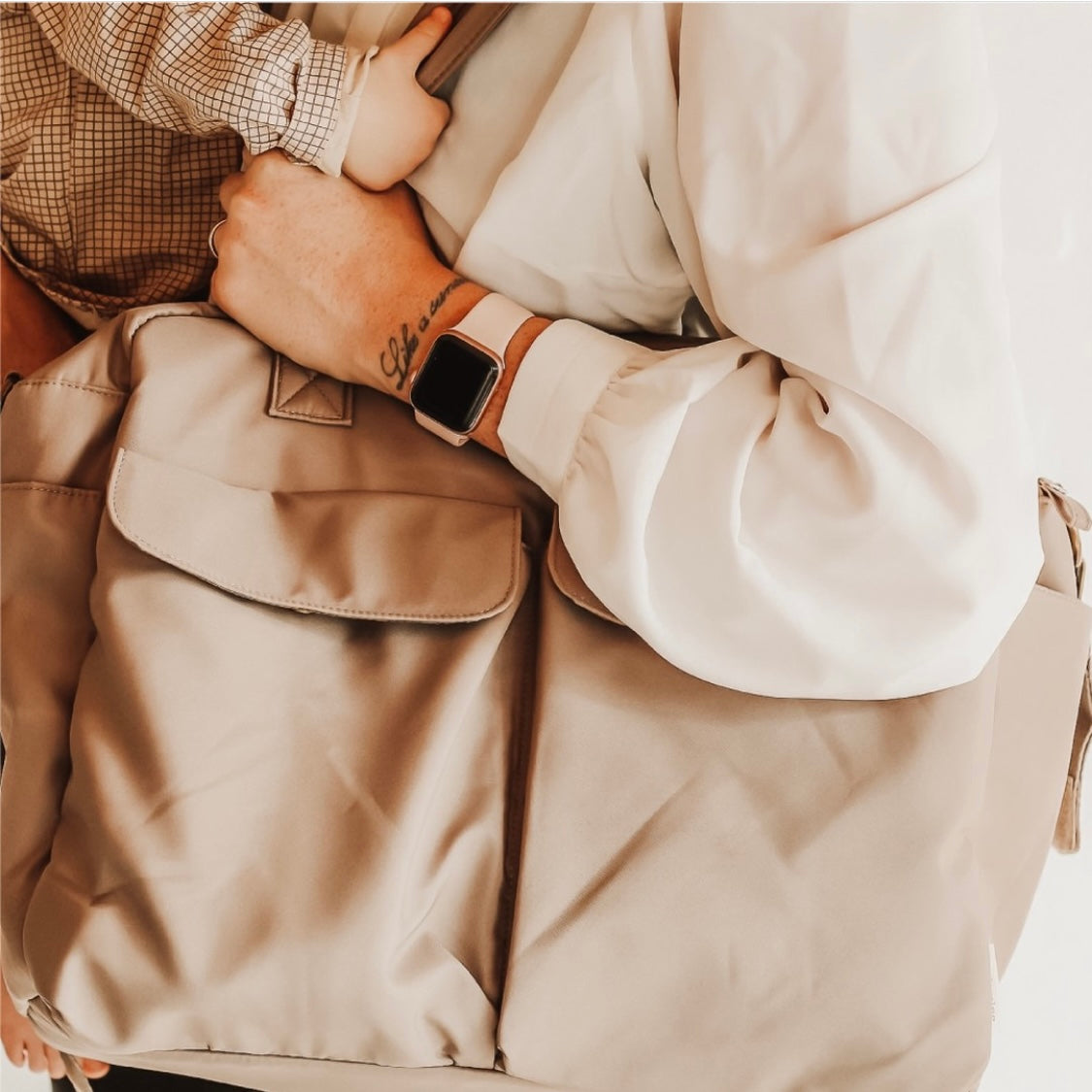 NURSING BAG - feather grey