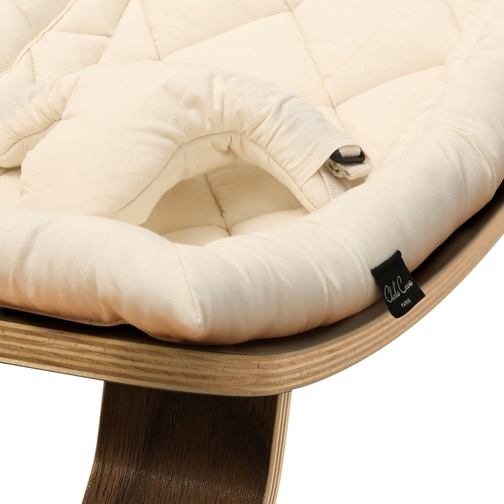 LEVO BABY ROCKER - naturel cover - WALNUT