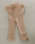 RIB LEGGING - latte